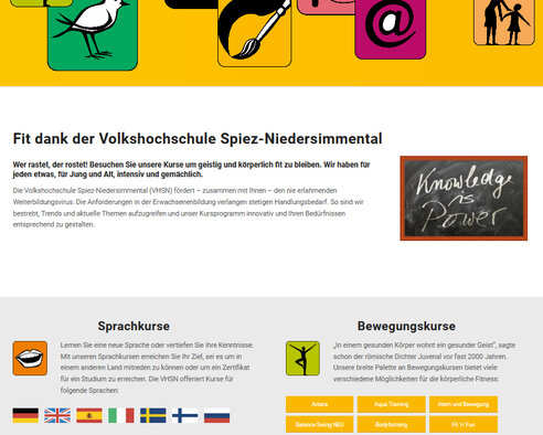 vhsn.ch mit Kursintegration von Welante