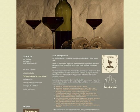 Eine gediegene Bar von Adelboden